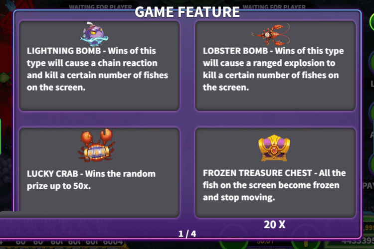 Poseidon's Secret Multi-player Fishing Game Bonus