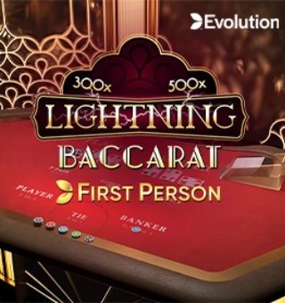 First Person Lightning Baccarat Evolution Live