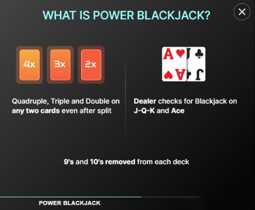 パワー ブラックジャック エボリューション ゲーミング, What is Power Blackjack