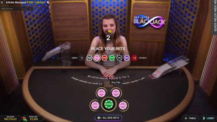 インフィニットブラックジャック, インフィニットブラックジャック Evolution Online Casino