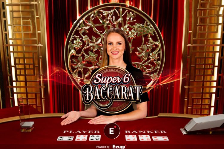 ゴールデン バカラ スーパー シックス, Golden Baccarat Super 6 Ezugi Online Casino