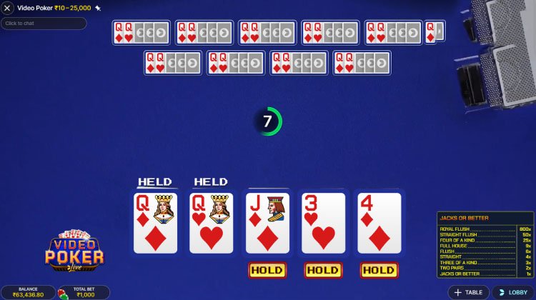 ビデオ ポーカー ゲーム, Play Video Poker Evolution Online Casino