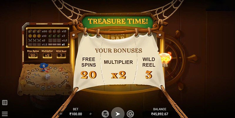 Jolly Treasures Slot Machine Free Spins