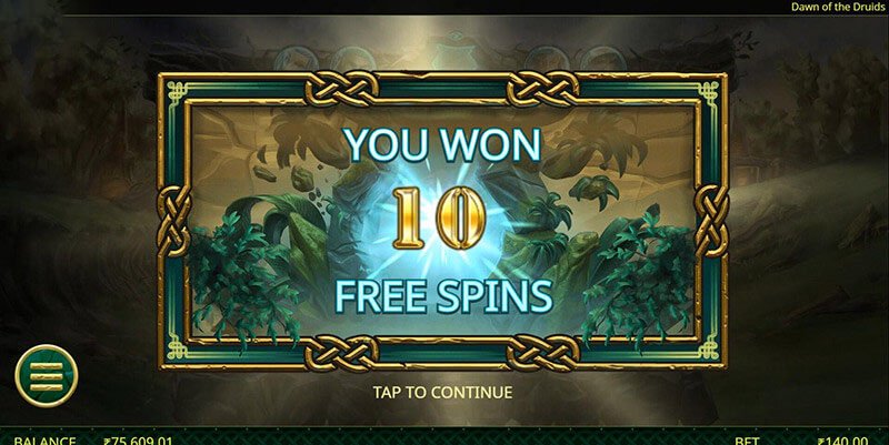 Dawn Of The Druids Slot Machine Free Spins Bonus