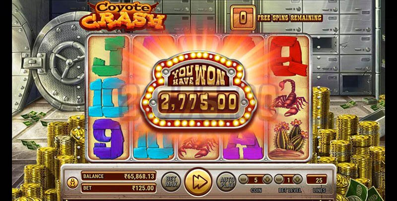 Coyote Crash Slot Machine Free Spins