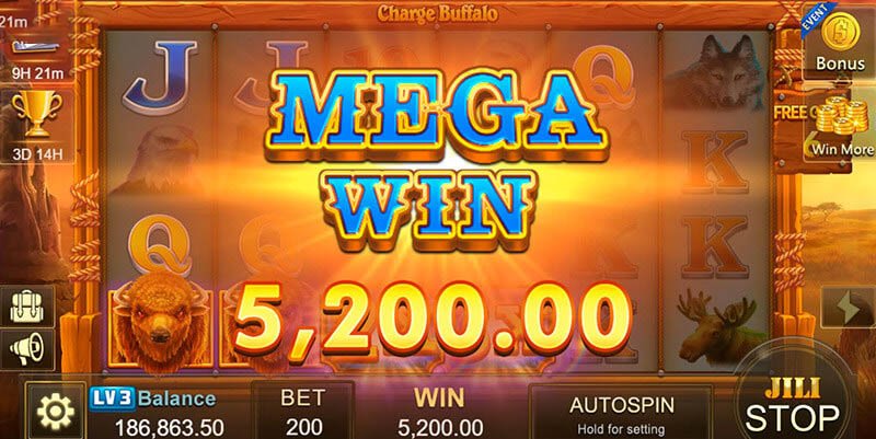 Charge Buffalo Slot Machine Big Win 5