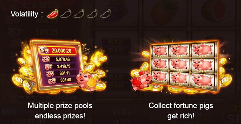 ベスト JILI スロット ゲーム 3: Fortune Pig Slot Machine