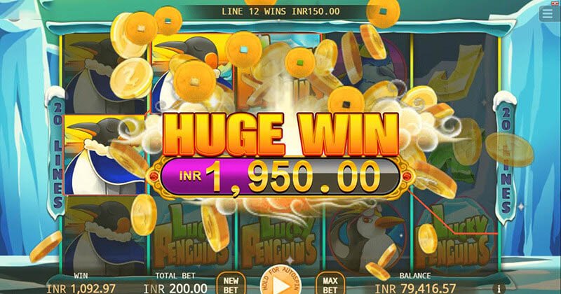 Lucky Penguins Slot Machine Free Spins Bonus