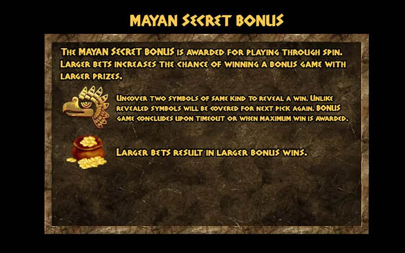 Mayan Gold Treasure Slot Machine Free Spins Bonus