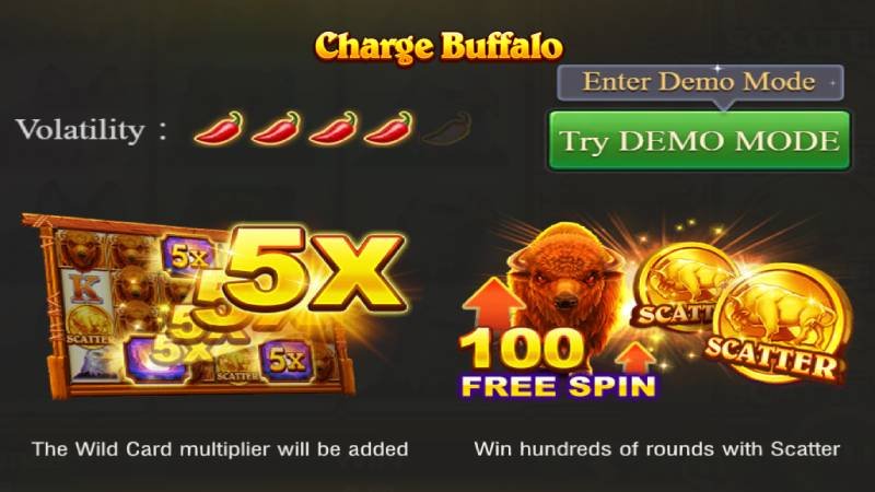 最もプレイされた JILI カジノ ビデオ スロット ゲーム 8 - Charge Buffalo Demo Slot Machine