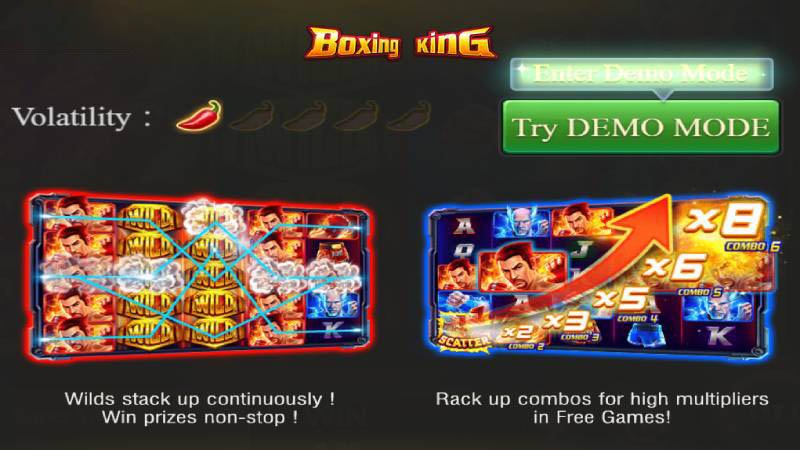 最もプレイされた JILI カジノ ビデオ スロット ゲーム 5 - Boxing King Demo Slot Machine