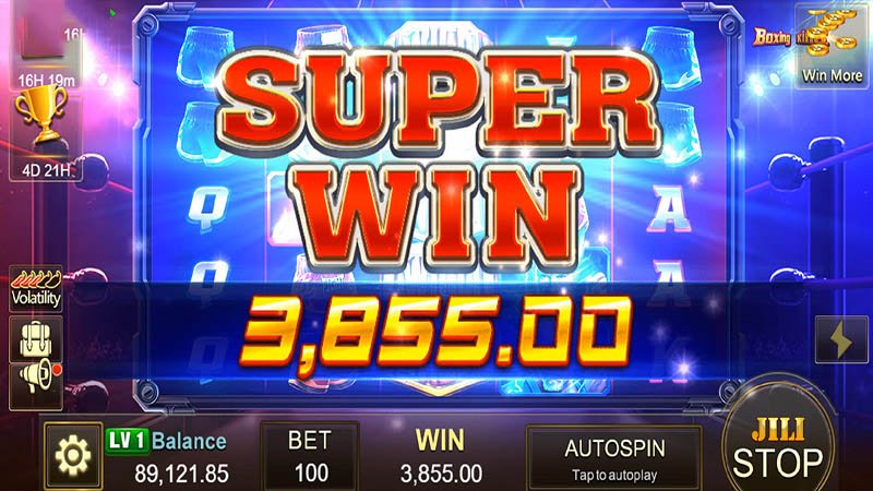 Boxing King Slot Game Super Win